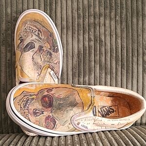 Vans x Van Gogh Skull Slip-ons